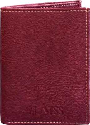 MATSS Artificial Leather A Stylish Card Holder For Men & Women 6 Card Holder(Set of 1, Maroon)
