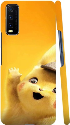 GS PANDA COLLECTIONS Back Cover for VIVO Y12s(Orange, Yellow, Pack of: 1)