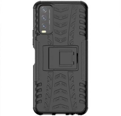 MoreFit Bumper Case for vivo Y12s(Black, Shock Proof, Pack of: 1)