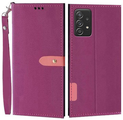 Wynhard Flip Cover for Samsung Galaxy A52, Samsung Galaxy A52s 5G(Pink, Grip Case, Pack of: 1)