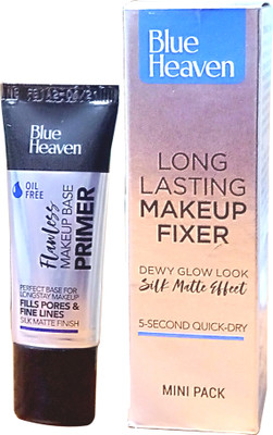 BLUE HEAVEN makeup fixer and primer mini pack combo(2 Items in the set)