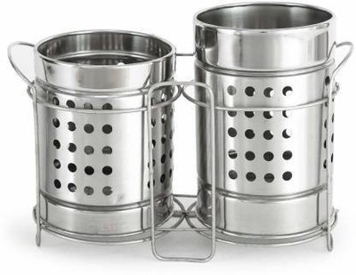 ANIAN Empty Cutlery Box Case(SILVER  Holds 36 Pieces)