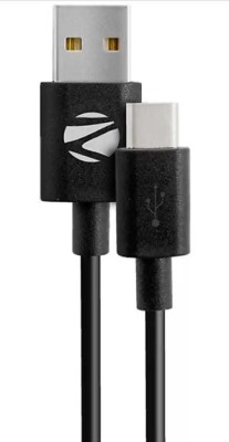 ZEBRONICS Micro USB Cable 1 m ZEB-UMC102 USB(Compatible with MOBILES, TABLET, AUDIO DEVICE, GAMING DEVICE, Black, One Cable)