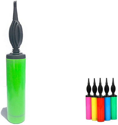 Om Phool Batti Air Pump for Latex Balloons,Filling Pump for foil & Metallic Balloons |Size-11 In Balloon Pump(Green)