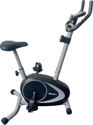 Reach B-202 Magnetic Exercise Bike for Weight Loss at Home Gym Fitness Cycle Upright Stationary Exercise Bike(Black, Grey)