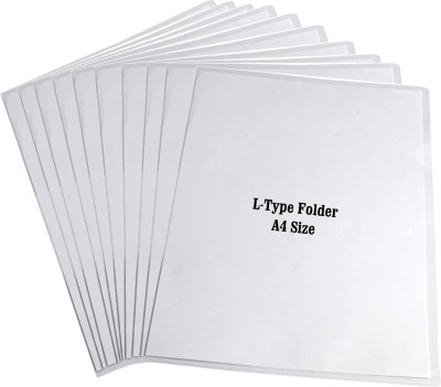 SHINING ZON HEVY PLASTIC PolyPropylene Document File(Set Of 40, Transparent)