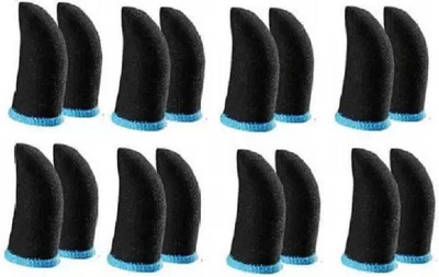 PORTLIX Thumb & Finger Sleeve for Pubg Mobile Game 08 Pairs Black Finger Sleeve Finger Sleeve(Pack of 16)