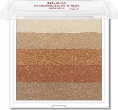 COLORS QUEEN Glam Shimmer Brick  Highlighter(Multicolor)
