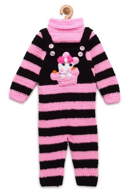CHUTPUT Baby Boys & Baby Girls Casual Sweater Pyjama(Pink)