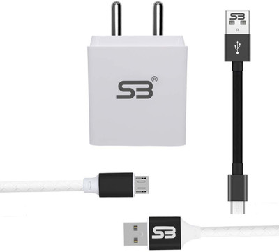 shopbucket 18 W 3.1 A Wall Charger for Mobile with Detachable Cable(White, Cable Included)