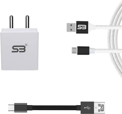 shopbucket 18 W 3.1 A Wall Charger for Mobile with Detachable Cable(White, Cable Included)