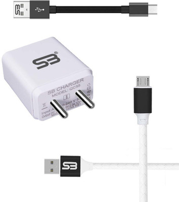 shopbucket 18 W 3.1 A Wall Charger for Mobile with Detachable Cable(White, Cable Included)