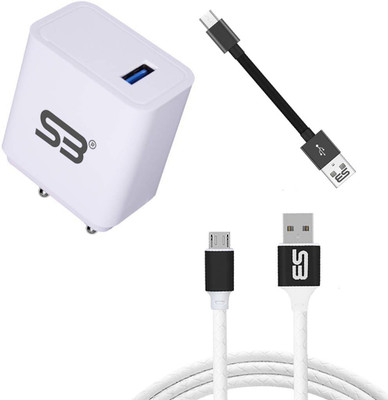 shopbucket 18 W 3.1 A Wall Charger for Mobile with Detachable Cable(White, Cable Included)