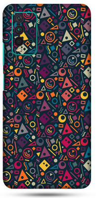 OggyBaba mi redmi 9t Mobile Skin(Geometric Shapes Skin Matte Finish)