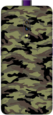 BugguSkin Realme X, Realme X Mobile Skin(Ultra Super Camouflage Military Green Skin With High Matte Finish., Mobile Skin (Back+Side+Camera))