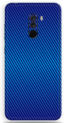 BugguSkin POCO F1 Mobile Skin(Ultra Super Blue Carbon Fiber Skin With High Matte Finish., Mobile Skin (Back+Side+Camera))
