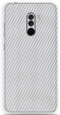 Jeeva Creation POCO F1, POCO F1 Mobile Skin(Ultra Super Silver Carbon Fiber Skin With High Matte Finish.)