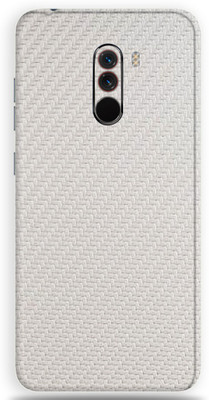 Jeeva Creation POCO F1, POCO F1 Mobile Skin(Ultra Super White Carbon Fiber Skin With High Matte Finish.)