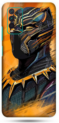 OggyBaba mi redmi 9t Mobile Skin(Golden Panther Skin Matte Finish)