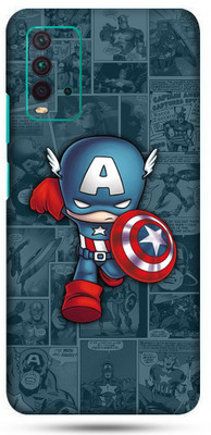 OggyBaba mi redmi 9t Mobile Skin(Captain Art Skin Matte Finish)