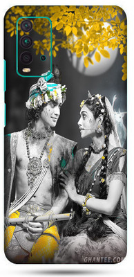 OggyBaba mi redmi 9t Mobile Skin(Radha Krishna Skin Matte Finish)