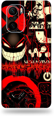 BUGGU mi 11x 5g, Mi 11x 5g Mobile Skin(Ultra Super Red Graffiti Skin With High Matte Finish, Mobile Skin (Back+Side+Camera))