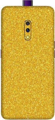 Jeeva Creation Realme X, Realme X Mobile Skin(Ultra Super Golden Glitter Skin With High Matte Finish.)
