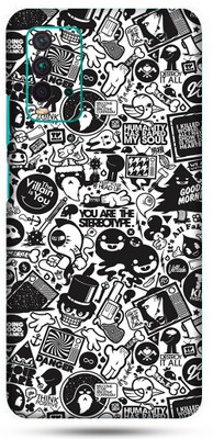 OggyBaba mi redmi 9t Mobile Skin(Doodle Art Skin Matte Finish)