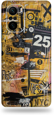 BUGGU mi 11x 5g, Mi 11x 5g Mobile Skin(Ultra Super Multicolor Graffiti Skin With High Matte Finish, Mobile Skin (Back+Side+Camera))