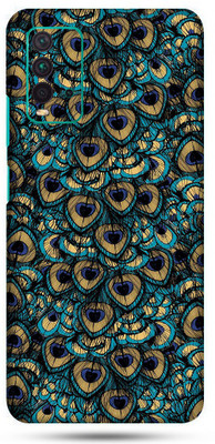 OggyBaba mi redmi 9t Mobile Skin(Peacock Feather Skin Matte Finish)