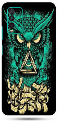 OggyBaba mi redmi 9t Mobile Skin(Angry Owl Skin Matte Finish)