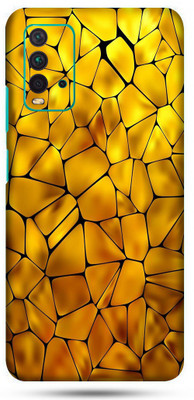OggyBaba mi redmi 9t Mobile Skin(Yellow Pebbles Skin Matte Finish)