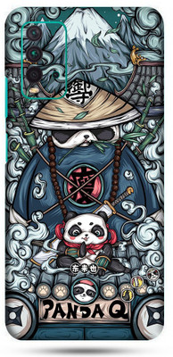 OggyBaba mi redmi 9t Mobile Skin(Ninja Panda Skin Matte Finish)