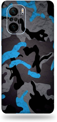 BugguSkin MI 11x 5G, mi 11x5g Mobile Skin(Ultra Super Camouflage Blue Skin With High Matte Finish., Mobile Skin (Back+Side+Camera))