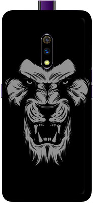 Jeeva Creation Realme X, Realme X Mobile Skin(Ultra Super Black Lion Skin With High Matte Finish.)