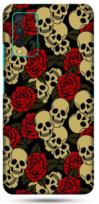 OggyBaba mi redmi 9t Mobile Skin(Skull&Roses Skin Matte Finish)