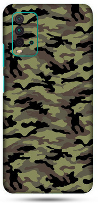 OggyBaba mi redmi 9t Mobile Skin(Military Green Camouflage Skin Matte Finish)