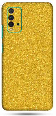OggyBaba mi redmi 9t Mobile Skin(Golden Glitter Skin Matte Finish)