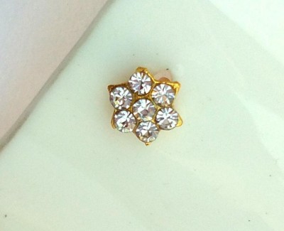 Tiyafashion Cubic Zirconia Gold-plated Plated Alloy Nose Stud