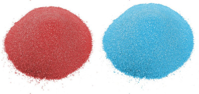 RCREATIONS Pack of 2 Rangoli Powder(Blue, Red)