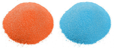 RCREATIONS Pack of 2 Rangoli Powder(Orange, Blue)