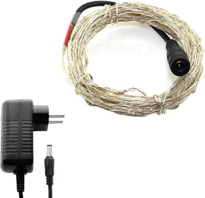 Ascension 60 LEDs 7 m Yellow Steady String Rice Lights(Pack of 2)