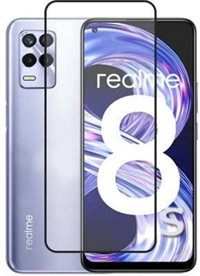 DSCASE Edge To Edge Tempered Glass for Realme 8s 5G(Pack of 1)