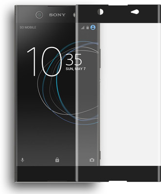 TempGlow Edge To Edge Tempered Glass for Sony Xperia XA1 (Black)(Pack of 1)
