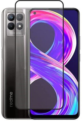 NSTAR Edge To Edge Tempered Glass for Realme 8i(Pack of 1)