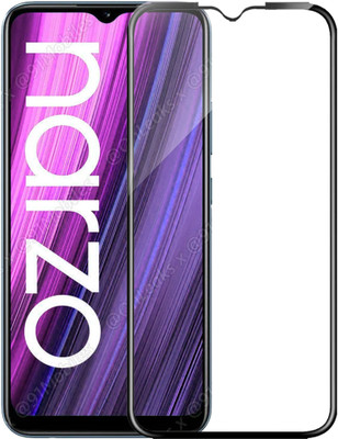 HUPSHY Edge To Edge Tempered Glass for realme Narzo 50i(Pack of 1)