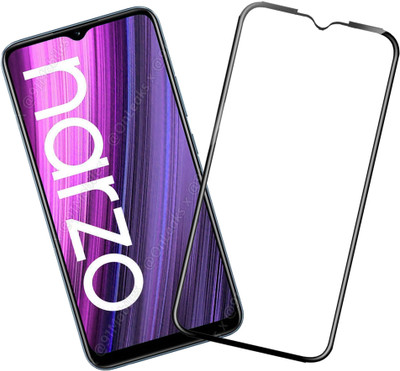 HUPSHY Edge To Edge Tempered Glass for realme Narzo 50i(Pack of 1)
