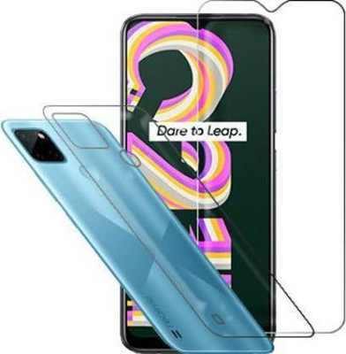 PONDRIK Front and Back Screen Guard for REALME C21Y(Pack of 2)