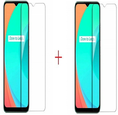 NIMMIKA ENTERPRISES Tempered Glass Guard for realme C21Y(Pack of 2)