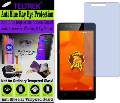 TELTREK Tempered Glass Guard for INTEX AQUA LIONS 4G (Impossible UV AntiBlue Light)(Pack of 1)